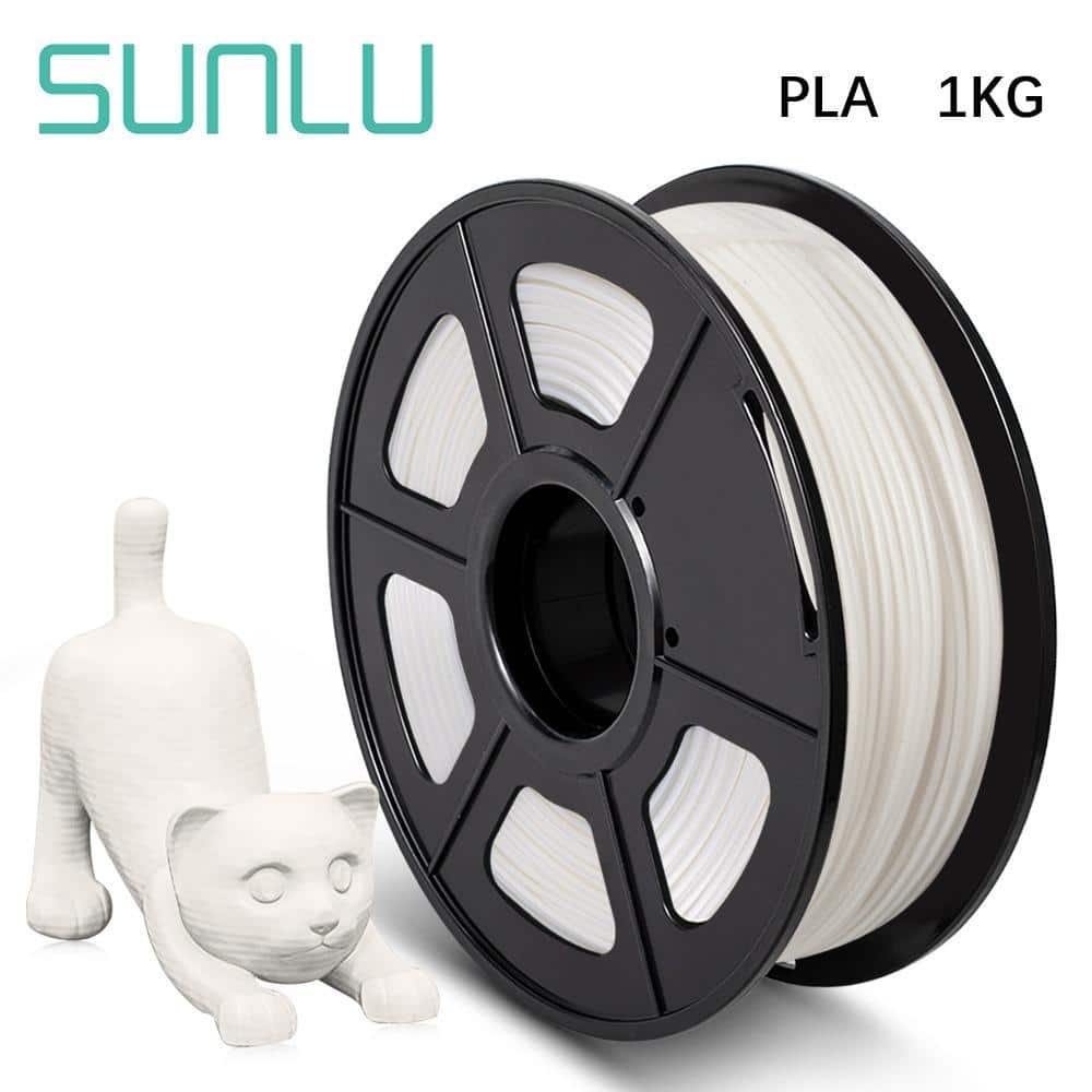 Filament SUNLU - PLA Blanc - 1,75mm - 1kg - Imprimante 3d Shop