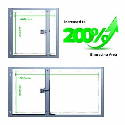 Kit Extension D1 Pro/D1 xTool 930*400mm – Image 2